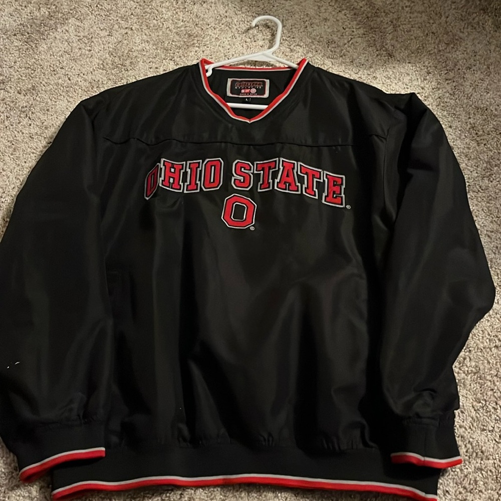 Colosseum Athletics Men’s Ohio State Buckeyes Pull Over Jacket